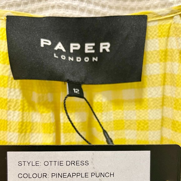 Paper London Ottie Dress Color Pineapple Punch Size 12 NWT - Picture 4 of 9